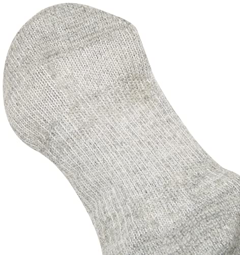 thorlos mens Tkx Max Cushion Trekking Crew athletic socks, Grey, Large US - Image 3