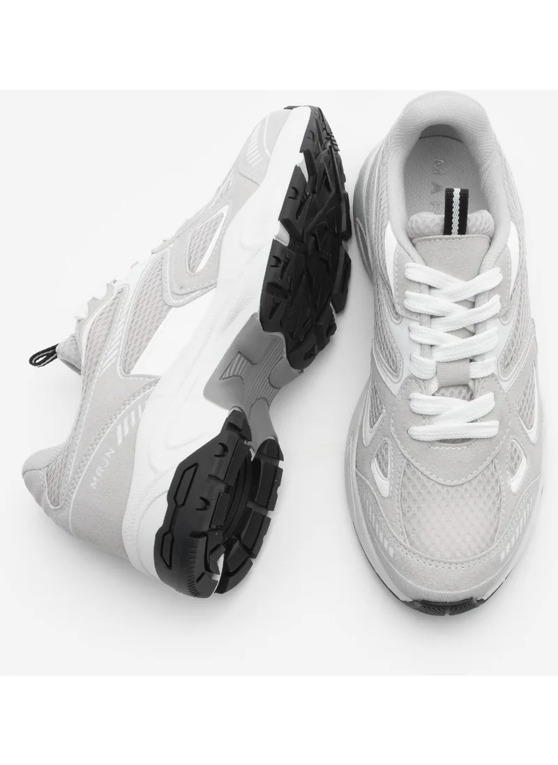 مارجين Women's Sneaker Thick Sole Laced Mesh Detailed Sports Shoes Sargen