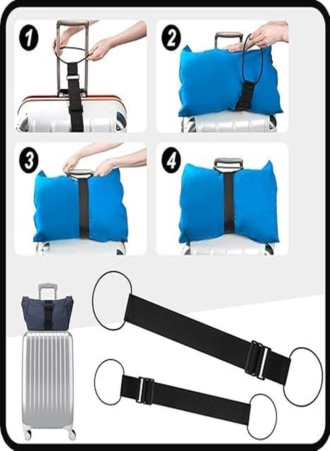 Prostuff.in Ultra Long Heavy-Duty Luggage Straps for Suitcases,Uprights,Duffels,Bags, Adjustable Travel Packing Belts for Cargo Safety, Sturdy Baggage Strap Belts Multi-Pack, 2-pcs, - Image 5