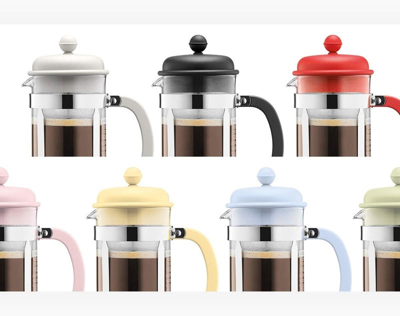 bodum French Press System Caffeteria 8 Cups 1 L Plunger Coffee Maker, Glass, Plastic, Steel, Cream White, 8 Cup - Image 3