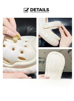 Generic Sandals Non-slip Household Thick-Soled EVA Waterproof Lightweight Garden Shoes Breathable Slippers Thick Pad (37-38) With Cartoon Pattern  - Image 3