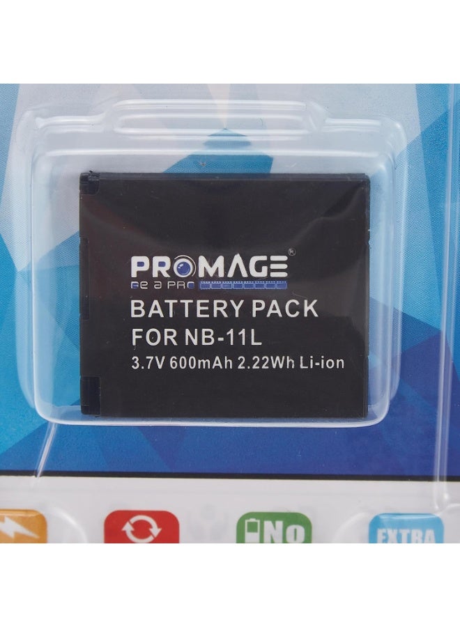 PROMAGE PROMAGE Rechargeable Camera Battery Equivalent to Canon NB-11L for PowerShot A2300 A2400 A2500 A2600 A3400 A4000 IXUS 125HS 132 140 160 170 180 ELPH Compact Digital Cameras High-Performance Replacement Li-ion Battery Long-Lasting 680mAh - Image 3