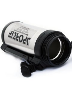 Peacock Sportif Vacuum Bottle with Carry Strap 1.45 Liter Capacity, Silver ART151  - Image 5