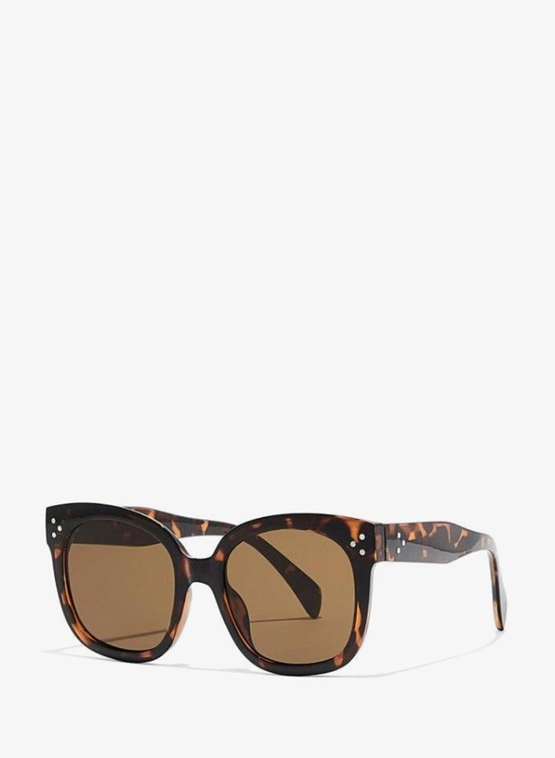BlackOut VEXI Women Tortoise Sunglasses - Frame Material: Thermoplastic Rubber (TR90)- Frame Color: Tortoise-Lens Color: Brown  - Full Rim - Image 2