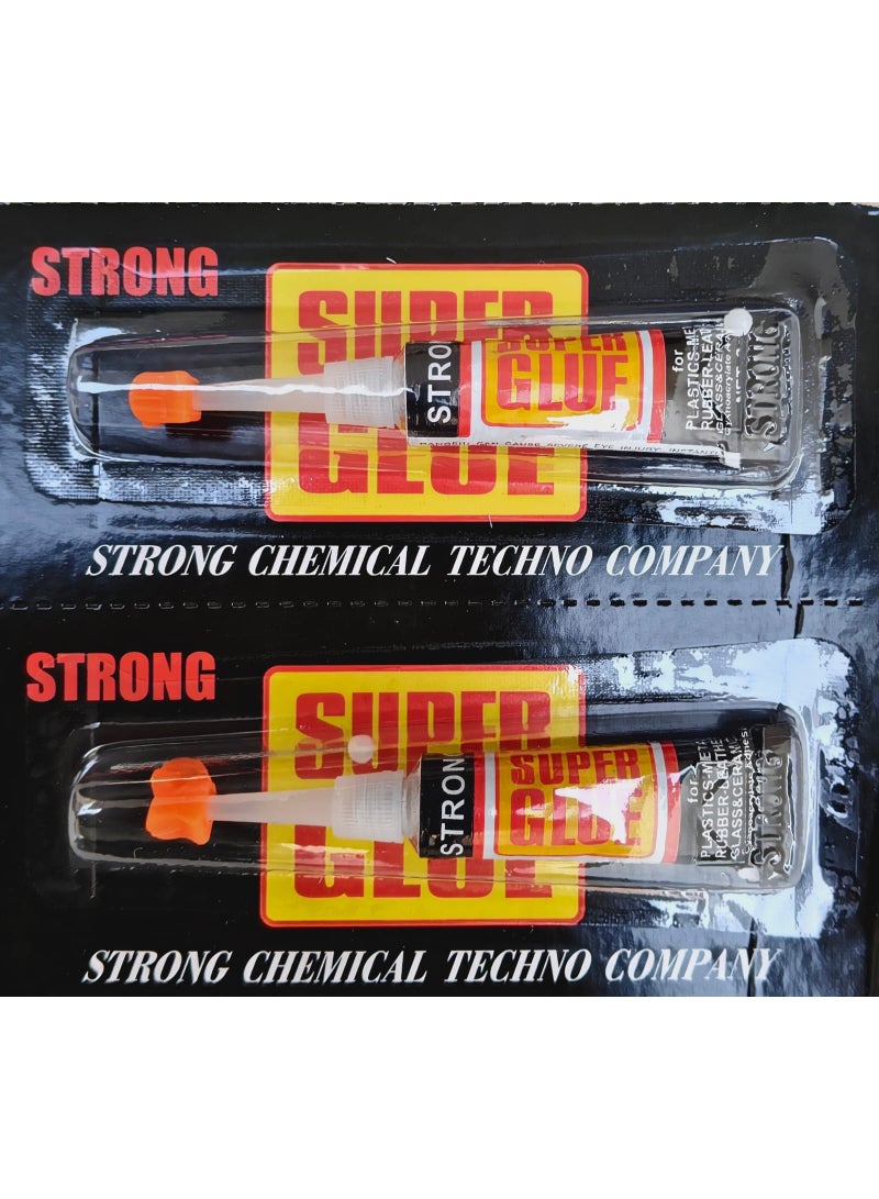 سترونج أنبوب غراء سائل فائق السرعة 3 جرام (عبوة من قطعتين) - Image 1