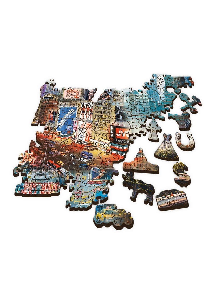 Trefl - Trefl - Wood Craft New York Collage Wooden Puzzle 1000 Pieces - 20147 - Image 1