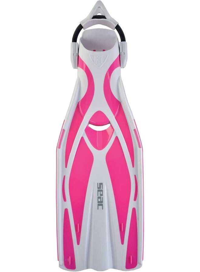 Seac SEAC Unisex's F1 S, High Performance and Ultralight Diving Fins with Elastic Strap, 730 Grams  - Image 2
