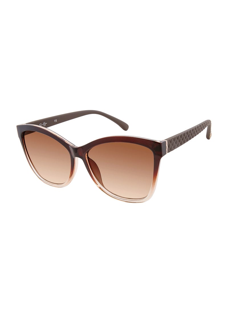 Jessica Simpson Jessica Simpson Womens J5823 Quilted Rectangular Sunglasses With Uv400 Protection. Glam Gifts For Her, 57.8 Mm, Brown & Nude, 57.8 Mm US  - Image 1
