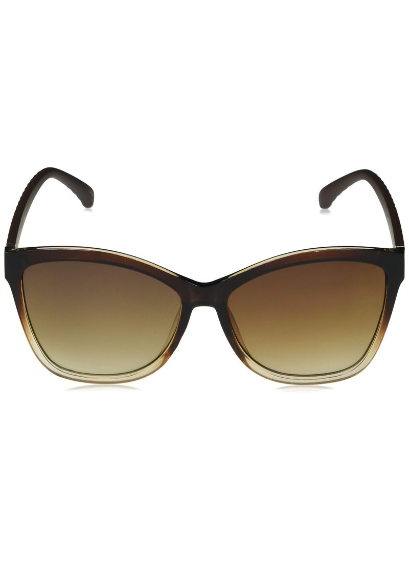 Jessica Simpson Jessica Simpson Womens J5823 Quilted Rectangular Sunglasses With Uv400 Protection. Glam Gifts For Her, 57.8 Mm, Brown & Nude, 57.8 Mm US  - Image 2