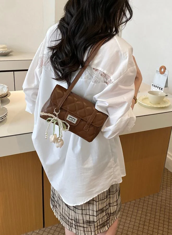 Take Two Quilted Shoulder Bag with Charm