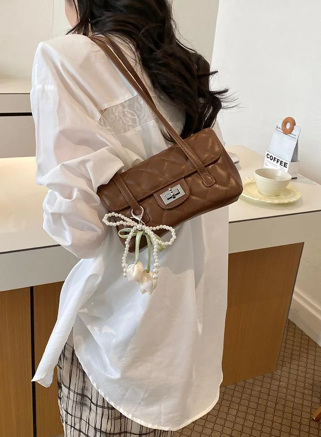 Take Two Quilted Shoulder Bag with Charm