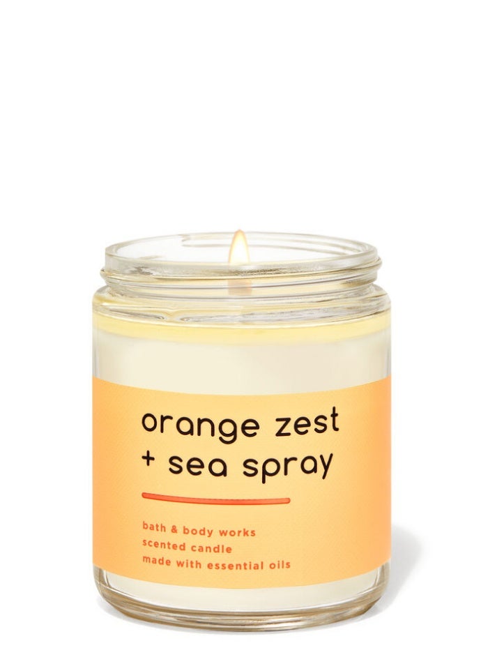 Oranges Zest + Sea Spray Single Wick Candle