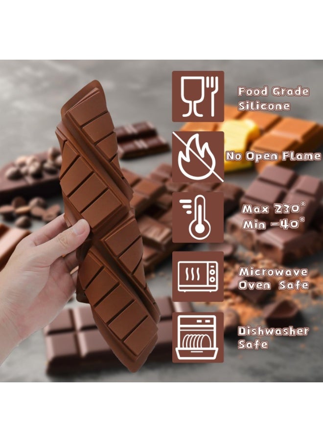 Beauenty Chocolate Tray Mould, Silicone Chocolate Mould, Ideal for Candy Bars, Melted Waxes, Protein Waffles, and Home Baking  - Image 4