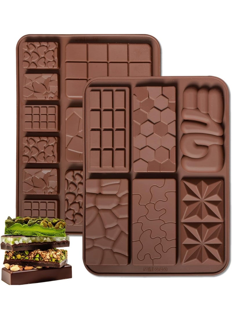 Beauenty Chocolate Tray Mould, Silicone Chocolate Mould, Ideal for Candy Bars, Melted Waxes, Protein Waffles, and Home Baking  - Image 2