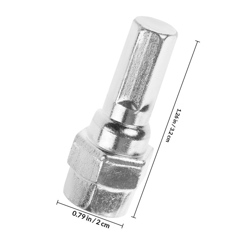 M12x1 5 Red Anti Theft Wheel Lug Nuts Set High Security Hex Socket 16 Pieces - Image 3