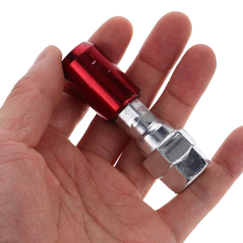 M12x1 5 Red Anti Theft Wheel Lug Nuts Set High Security Hex Socket 16 Pieces - Image 5