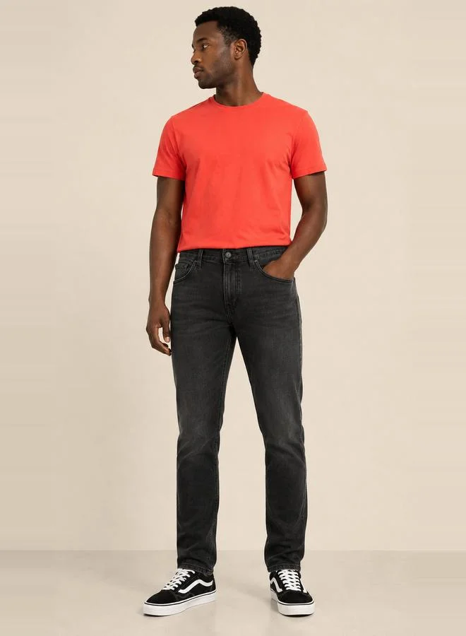 تايك تو Men Regular Fit Tapered Jeans By Falcon
