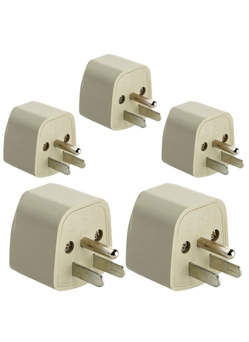HI PLASST PINS N PLUGS HiPlasst Pack of 1 US Travel Adapter Converter 3 Pin Type B Plug with Universal Socket India to USA Converter for United States Canada Mexico Japan Taiwan Philippines  - Image 1