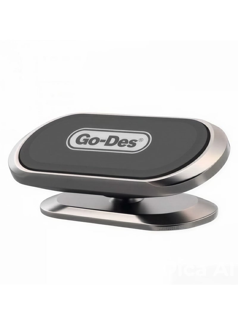جو-ديز حامل مغناطيسي للهاتف والكمبيوتر اللوحي مصنوع من سبائك الألومنيوم يدور 360 درجة مناسب للسيارة والمنزل والمكتب - Image 4