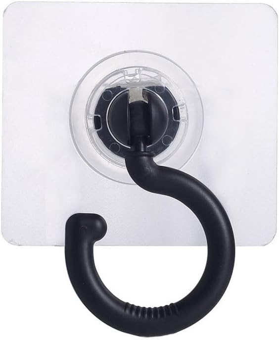 Nilpari Ceiling Hook Mount Brackets Heavy Duty Swivel Hooks 4Pack Black - Image 3