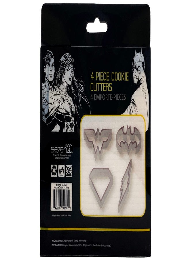 Seven20 Justice League Wonder Woman, Batman, Flash and SuperMan Cookie Cutter Set (4 pieces) - Image 2