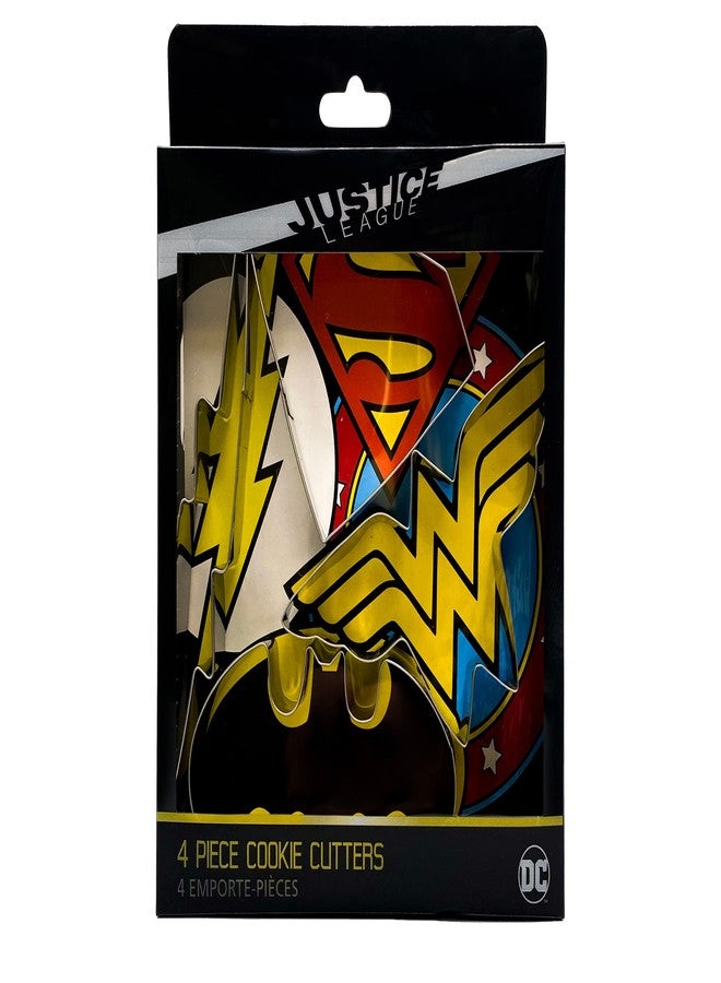 Seven20 Justice League Wonder Woman, Batman, Flash and SuperMan Cookie Cutter Set (4 pieces) - Image 1