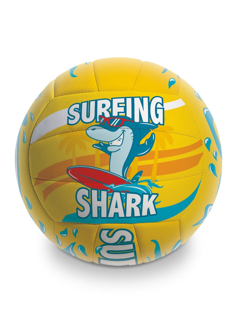 Mondo PVC Beach Volleyball Surfing Shark | Beach Ball | Inflatable Ball | Beach and Water Toys | Summer Toys | Perfect gift for Kids and Toddlers - Image 1