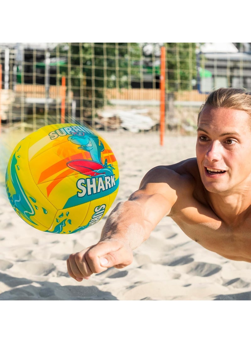 Mondo PVC Beach Volleyball Surfing Shark | Beach Ball | Inflatable Ball | Beach and Water Toys | Summer Toys | Perfect gift for Kids and Toddlers - Image 5