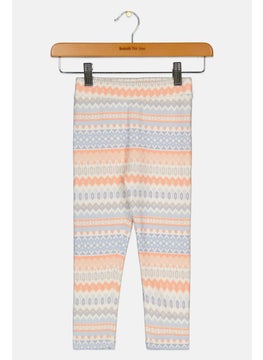 Rumi + Ryder Toddler Girl All Over Print Pull On Leggings, White  - Image 1