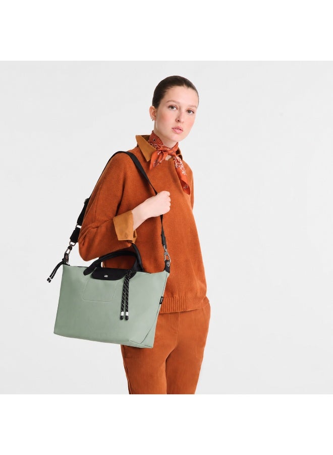 Longchamp Energy Large Crossbody Tote Bag in Soft Sage Green - Image 3