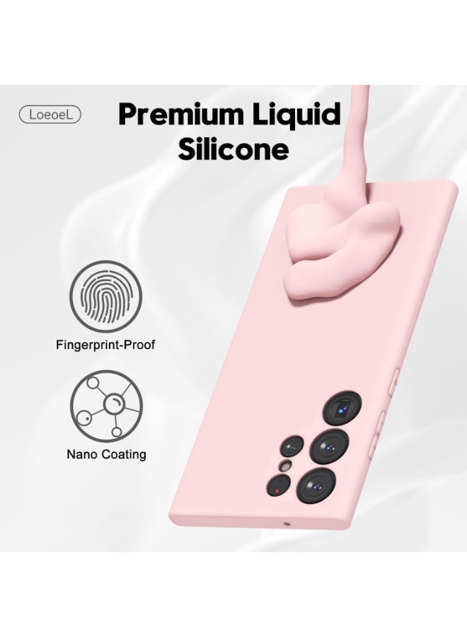 Houmt Samsung Galaxy S22 Ultra Phone Case Liquid Silicone Slim Thin Soft Rubber Case Plain Smooth Gel Cover for Samsung Galaxy S22 Ultra 6.8-inch - Image 3