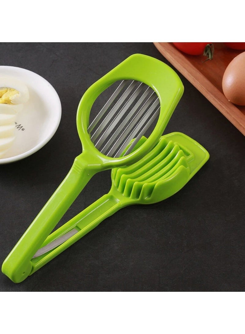 Green Multi-Functional Stainless Steel Slicer Kitchen Tool, 19cm - Image 1