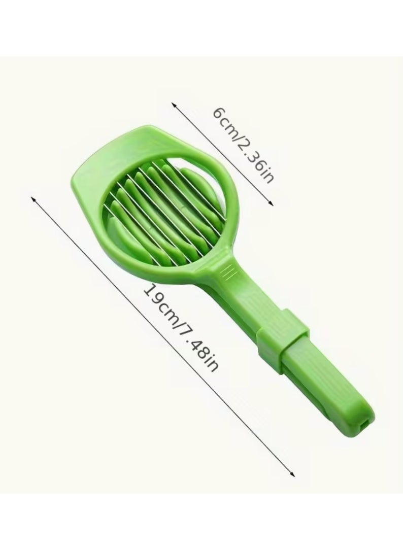 Green Multi-Functional Stainless Steel Slicer Kitchen Tool, 19cm - Image 2