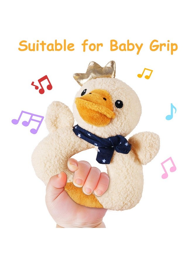 iPlay, iLearn Baby Toys 3 6 12 Month Newborn Gifts, Infant Soft Farm Stuffed Animal Rattles Plush Barn, Boy Girl Stuff, Shower Basket Stuffer, Sensory Hand Development Toy 0 2 4 7 9M 1 Yr - Farm - Image 3