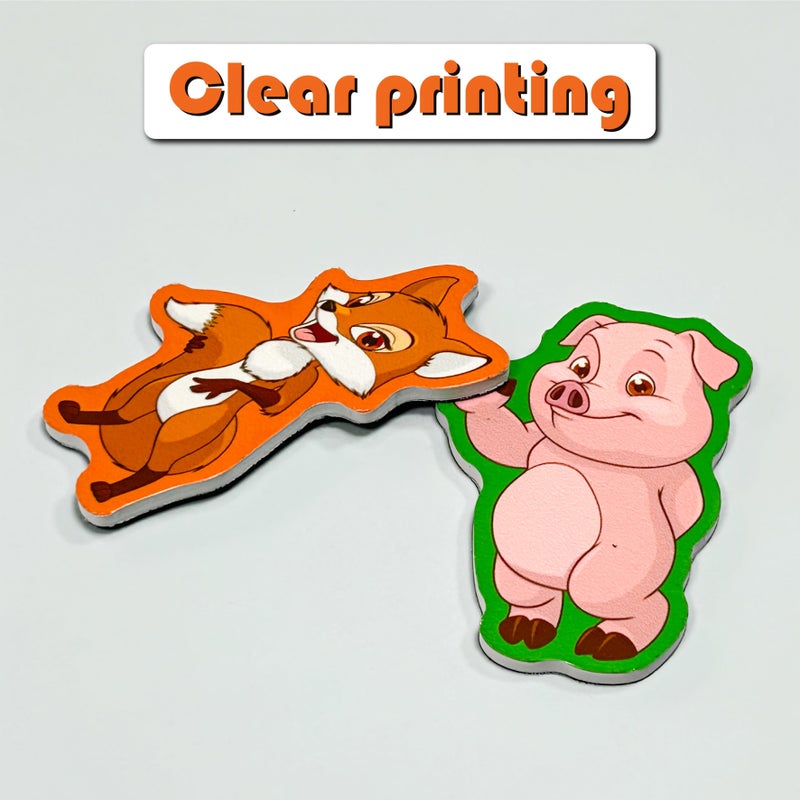 20 Large Animal Magnetic Stickers 1 38x3 15 Inches Durable Pvc Full Back Magnetic Unique Animal Designs For Dishwasher Decor Fridge Home Interaction - Image 5