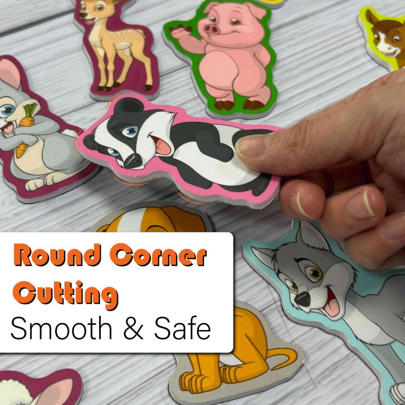 20 Large Animal Magnetic Stickers 1 38x3 15 Inches Durable Pvc Full Back Magnetic Unique Animal Designs For Dishwasher Decor Fridge Home Interaction - Image 3