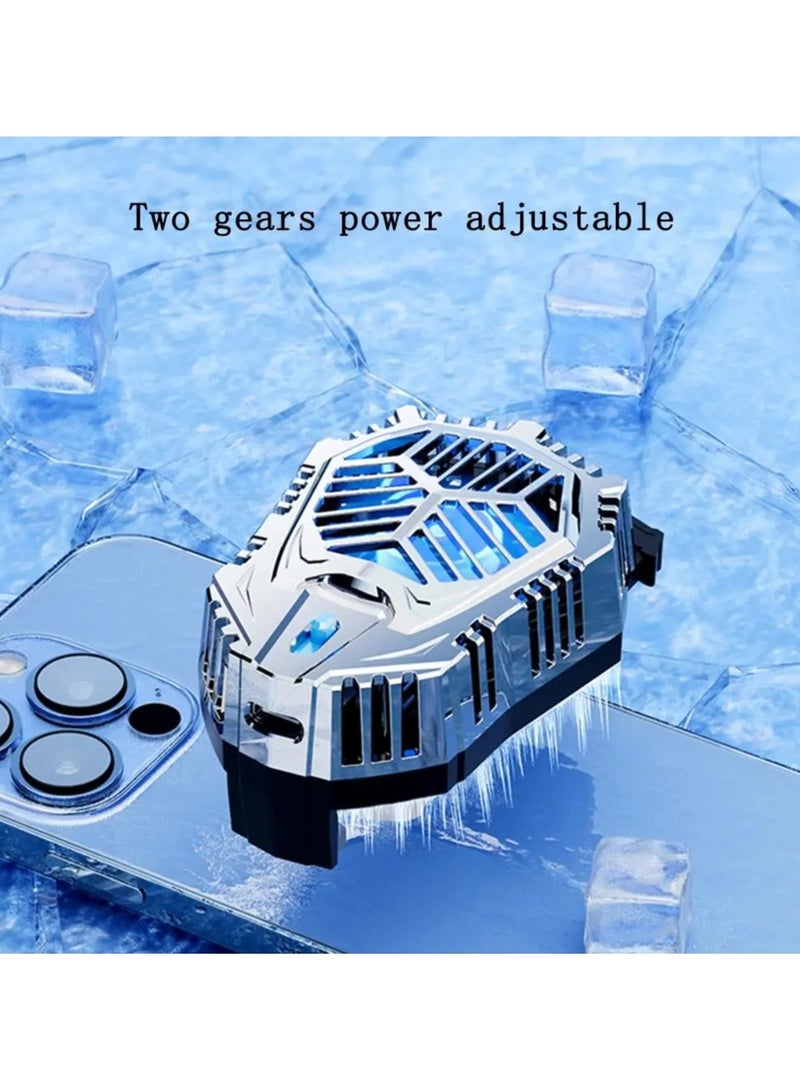 Mobile Phone Dual Gears Adjustable Semiconductor Radiator for PUBG Aim Shooting Game Cooler for iPhone Samsung Other Android Phones AL07 Cooling Fan Black - Image 5