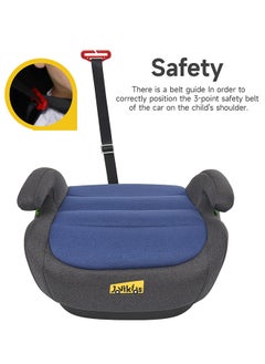 Jovikids Portable Car Ohho I-Size Booster Seat With ISOFIX, 125 - 150 CM (Group 2/3, 6-12 Years), ECE R129, Blue  - Image 5