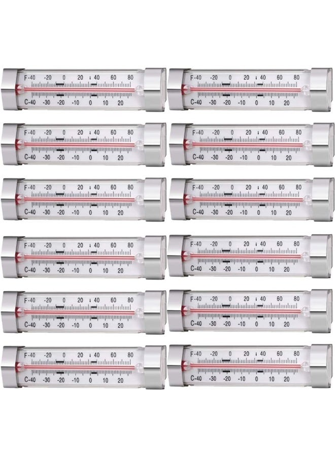 SeeZQ 12 Pack Fridge Refrigerator Freezer Thermometer  - Image 1