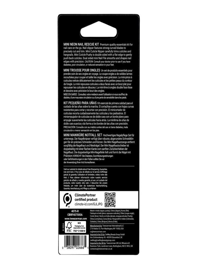 Tweezerman Mini Neon Nail Rescue Kit - Image 5