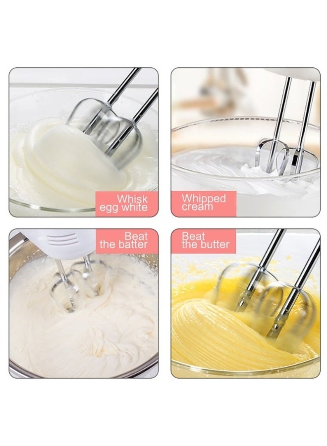 7STARS Household Hand Blender Electric, 7-Speed 260W Powerful Motor, Handheld Storage Box，Egg Whisk and 4x Accessories, Flat Mixer, Dough Hook, Blender Essential for Cakes and Desserts - Image 5