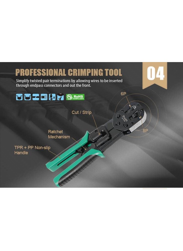 Proskit Proskit CP376N End Pass Through Professional Crimper  - Image 5