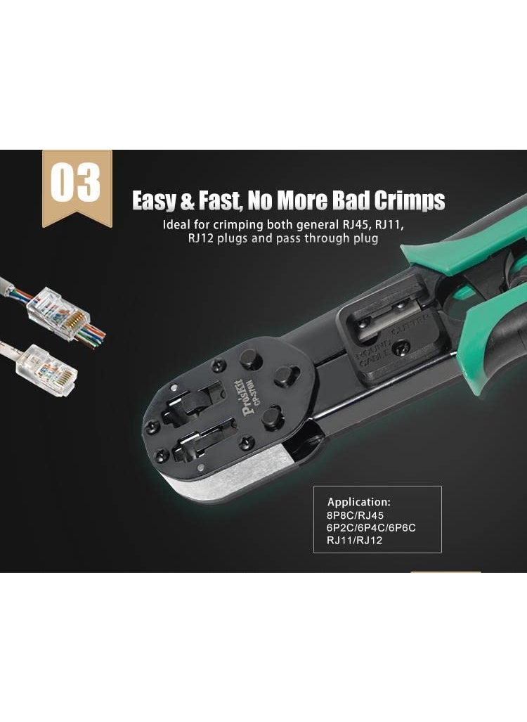 Proskit Proskit CP376N End Pass Through Professional Crimper  - Image 4