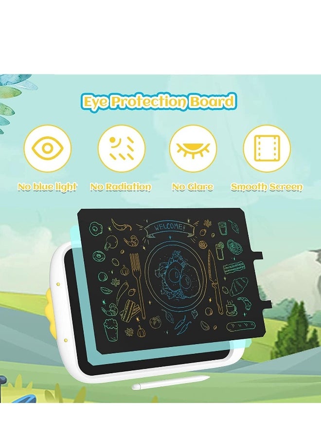 Generic LCD Writing Tablet for Kids Colorful 10 Inch, Learning Educational Toddler Toys Gift for 3 4 5 6 7 Year Old Girls Boys, Electronic Drawing Doodle Pad Board (White)  - Image 4