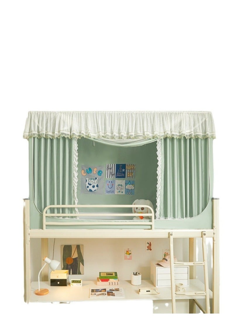 Thickening type Bed Canopy Tents Curtain Blackout Curtain Single Bed Tent Curtain Student Shading Cloth Bed Canopy Mosquito Net Student Sleep Privacy Protection - Image 2