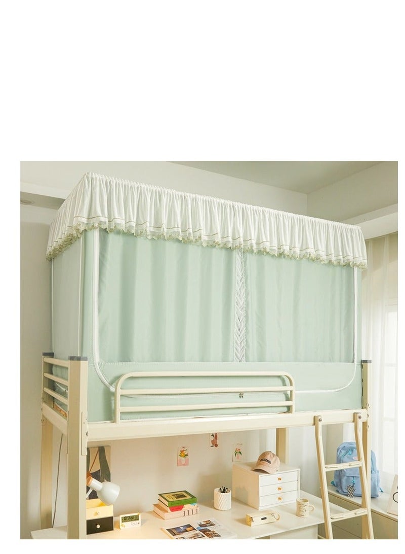 Thickening type Bed Canopy Tents Curtain Blackout Curtain Single Bed Tent Curtain Student Shading Cloth Bed Canopy Mosquito Net Student Sleep Privacy Protection - Image 3