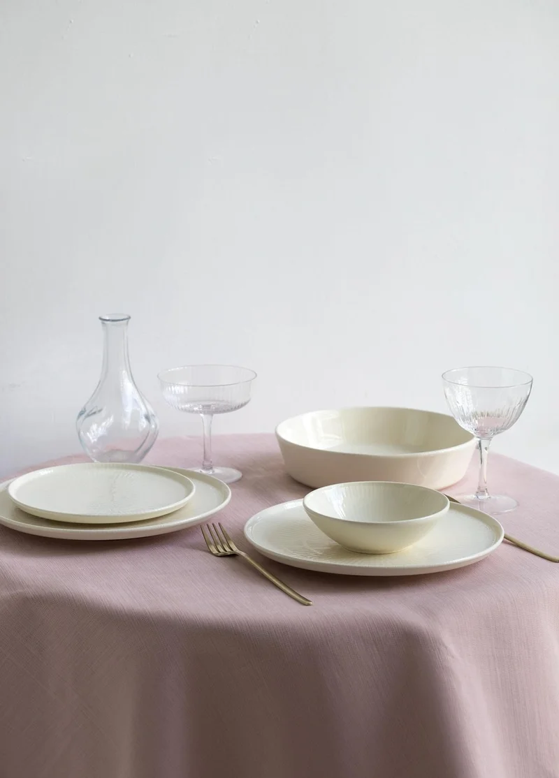 ذا ميا Noon Salad Bowl Cream 23X6 cm