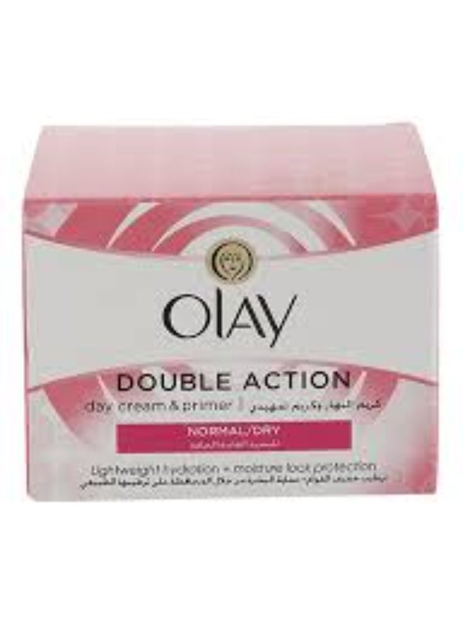 Olay Double Action Day Cream & Primer For Normal To Dry Skin 50ml