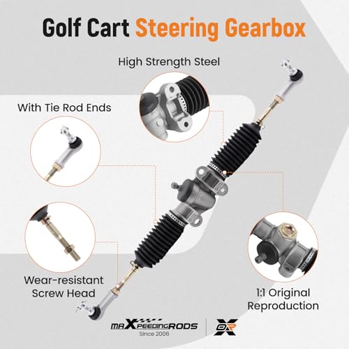 maXpeedingrods Golf Cart Steering Gear Box Assembly for Club Car Precedent Gas and Electric Golf Carts 2004 & up, 102288601, 103679701 - Image 5
