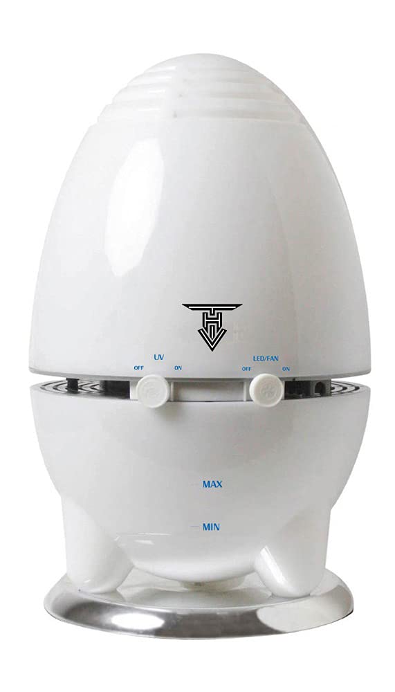 TARGET HYGIENE Portable Room Air Purifier Aroma Diffuser Humidifier Revitalizer Egg Shape Water Air Purifier White